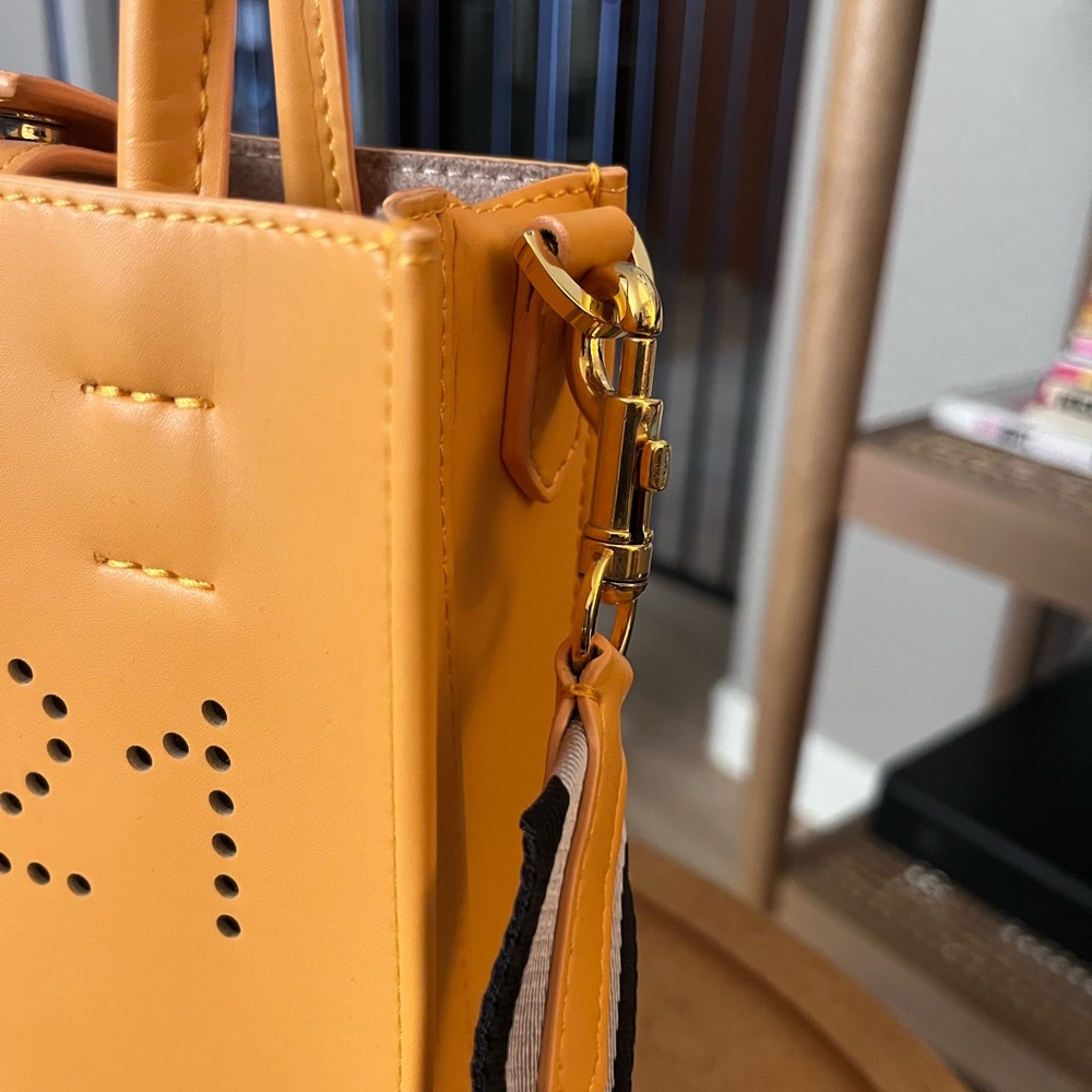 N21 Yellow Leather Mini Shopper - Picture 2 of 8